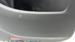 Door trim, rear left card, Mercedes X167 GLS 450 20-26, dark gray, insert and armrest, beige leather, molding under dark wood Burmester, under seat control, scratches, dents