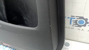 Door trim, rear left card, Mercedes X167 GLS 450 20-26, dark gray, insert and armrest, beige leather, molding under dark wood Burmester, under seat control, scratches, dents