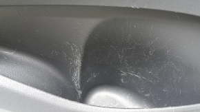 Door trim, rear left card, Mercedes X167 GLS 450 20-26, dark gray, insert and armrest, beige leather, molding under dark wood Burmester, under seat control, scratches, dents