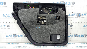 Door trim, rear right card, Mercedes X167 GLS 450 20-26, dark gray, insert and armrest, beige leather, molding under dark wood Burmester, under seat control, scratches