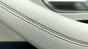 Door trim, rear right card, Mercedes X167 GLS 450 20-26, dark gray, insert and armrest, beige leather, molding under dark wood Burmester, under seat control, scratches