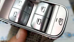 Front left window lift control Mercedes X167 GLS 450 580 20-26 chrome with automatic folding mirrors, chrome swollen