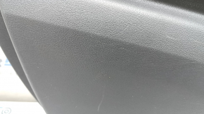 Door trim, front left card, Mercedes X167 GLS 450 580 20-26, dark gray, insert and armrest, beige leather, molding under dark wood Burmester, scratches, tears, for dry cleaning