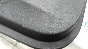 Door trim, front left card, Mercedes X167 GLS 450 580 20-26, dark gray, insert and armrest, beige leather, molding under dark wood Burmester, scratches, tears, for dry cleaning