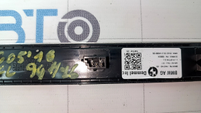 Front left door sill insert BMW X5 G05 19-23 chrome BMW, with backlight, scratches, oxidized, bump