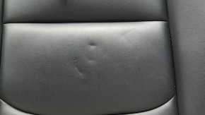 Tesla Model 3 18-23 rear seat cushion, black leather, heated, wrinkled