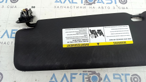 Right visor BMW X5 G05 19-23 black, without hook, dry cleanable
