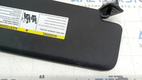 Left visor BMW X5 G05 19-25 black, without hook, dry cleanable