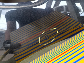 A quarter wing of the rear right Chevrolet Malibu 16-25 was cut off with the central pillar, black, dented, with bumps