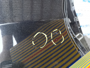 A quarter wing of the rear right Chevrolet Malibu 16-25 was cut off with the central pillar, black, dented, with bumps