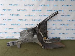 The front right quarter of Toyota Avalon 13-18 is sawed off, green