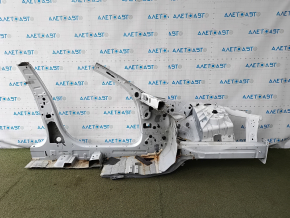Front left quarter of Alfa Romeo Giulia 17-24 sawed off with the central pillar, white