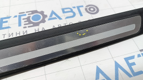 Outer front right threshold trim Audi A4 B8 08-16 sedan chrome, S line, broken guide, scratches, dents, dented