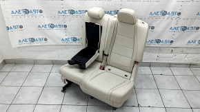 Seat 2nd row left Mercedes X167 GLS 450 20-26 beige leather with perforation, dark gray backrest, electric, with beige belt, scratches, needs cleaning, broken control unit bracket