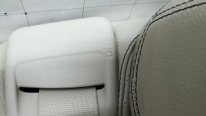 Seat 2nd row left Mercedes X167 GLS 450 20-26 beige leather with perforation, dark gray backrest, electric, with beige belt, scratches, needs cleaning, broken control unit bracket