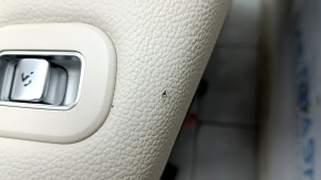 Seat 2nd row left Mercedes X167 GLS 450 20-26 beige leather with perforation, dark gray backrest, electric, with beige belt, scratches, needs cleaning, broken control unit bracket