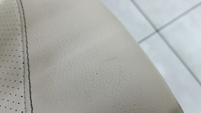 Seat 2nd row left Mercedes X167 GLS 450 20-26 beige leather with perforation, dark gray backrest, electric, with beige belt, scratches, needs cleaning, broken control unit bracket
