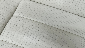 Seat 2nd row right Mercedes X167 GLS 450 20-26 beige leather with perforation, dark gray backrest, electric, scratches, needs cleaning, bent bracket