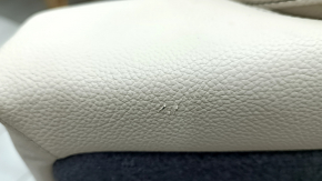 Seat 2nd row right Mercedes X167 GLS 450 20-26 beige leather with perforation, dark gray backrest, electric, scratches, needs cleaning, bent bracket