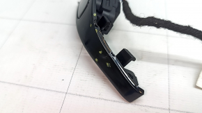 Tesla Model 3 18-20 front left door release button, gloss black, with overlay, tears, broken fastener