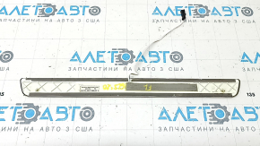 Outer front left door sill trim Mercedes X167 GLS 450 580 20-26 chrome with backlight, worn