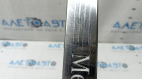 Outer front left door sill trim Mercedes X167 GLS 450 580 20-26 chrome with backlight, worn
