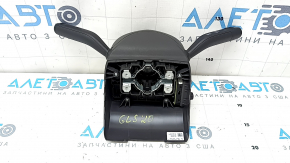 Steering column switches guitar assembly Mercedes X167 GLS 450 580 20-26 for heated steering wheel, with dark gray overlay, worn, broken side button
