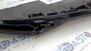 Bare front bumper Alfa Romeo Giulia 17-22 without headlight washers and parking sensors, black, scratches, pressed, peeling varnish, cracked