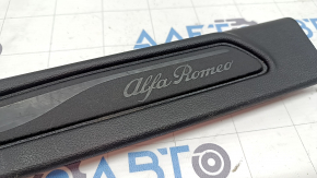 Front left door sill plate Alfa Romeo Giulia 17-24 black structure, scratches, broken fasteners