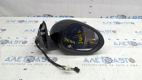 Right side mirror assembly Alfa Romeo Giulia 17-24 6+8, turn signal, heated, auto-dimming, black 608