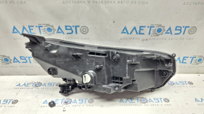 Left front headlight assembly Honda CRV 23-26 LED with chrome molding, broken mount, scratches on the housing