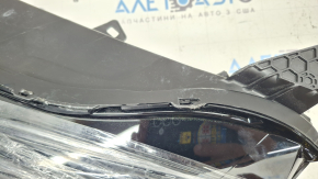 Left front headlight assembly Honda CRV 23-26 LED with chrome molding, broken mount, scratches on the housing