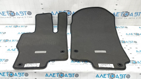 Set of floor mats, fabric, Mercedes X167 GLS 450 580 20-24, dark gray, 3 rows, for cleaning