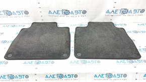 Set of floor mats, fabric, Mercedes X167 GLS 450 580 20-24, dark gray, 3 rows, for cleaning