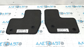 Set of floor mats, fabric, Mercedes X167 GLS 450 580 20-24, dark gray, 3 rows, for cleaning