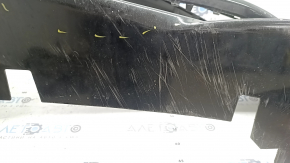 Bare front bumper Alfa Romeo Giulia 17-22 without headlight washers and parking sensors, black, scratches, pressed, peeling varnish, cracked