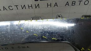 Front bumper lip trim Mercedes X167 GLS 450 20-23 chrome, scratches, cracks, broken fasteners