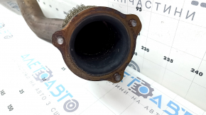 Exhaust line middle section of Audi A4 B8 13-16 rest 2.0T studs are sawed off, mesh is torn, rusty