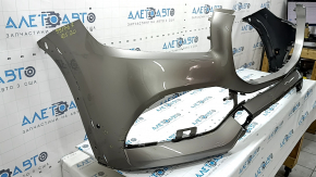 Bare front bumper Mercedes X167 GLS 450 20-23 for parking sensors and Park Assist, silver, scratches, non-standard holes, dent