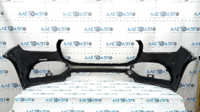 Bare front bumper Mercedes X167 GLS 450 20-23 for parking sensors and Park Assist, silver, scratches, non-standard holes, dent