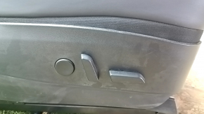 Passenger seat Tesla Model 3 18-23 leather black, with airbag, electric, heated, with tensioner, scratches