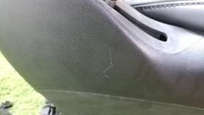 Passenger seat Tesla Model 3 18-23 leather black, with airbag, electric, heated, with tensioner, scratches