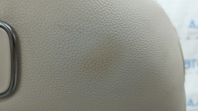 Mercedes X167 GLS 450 20-20 passenger seat with airbag, electric with memory, heated, beige leather with perforation, dry cleanable, scratches, stretched mesh on the back