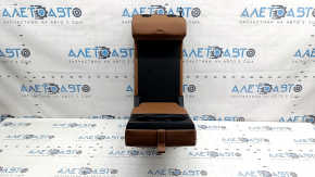 Backrest of the rear row of seats, 2nd row, central, Alfa Romeo Giulia 17-20, brown leather, without the left part
