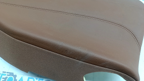 Left rear seat side panel for Alfa Romeo Giulia 17-20, brown leather, dry cleanable
