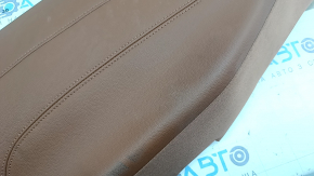 Right rear seat side bolster for Alfa Romeo Giulia 17-20, brown leather, dry-cleanable