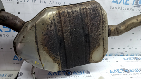 Muffler rear part resonator with barrel Audi A4 B8 13-16 rest 2.0T with tips, rusty