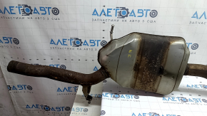 Muffler rear part resonator with barrel Audi A4 B8 13-16 rest 2.0T with tips, rusty
