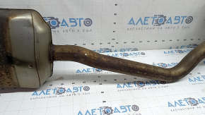 Muffler rear part resonator with barrel Audi A4 B8 13-16 rest 2.0T with tips, rusty