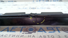 Front bumper bare VW Passat b8 16-19 USA black, worn, non-factory holes, cracked
